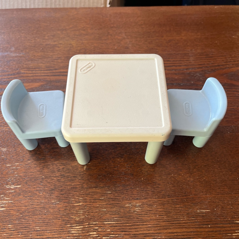 Little Tikes Blue and Cream Toy Table